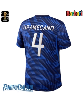 Franța Dayot Upamecano #4 Tricou Fotbal Replică Mondial 2026 Barbati Acasa